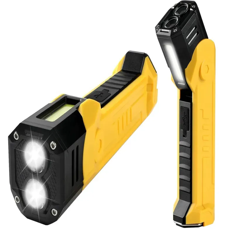 Lampa warsztatowa latar led cob akumulatorowa z magnesem hak mocna-5907451383841