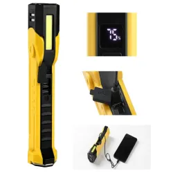 Lampa warsztatowa latar led cob akumulatorowa z magnesem hak mocna-5907451383841