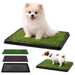Kuweta do nauki sikania czystości dla szczęniąt psa trawa 3 warstwy 50x40cm-5907451381328
