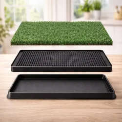 Kuweta do nauki sikania czystości dla szczęniąt psa trawa 3 warstwy 50x40cm-5907451381328