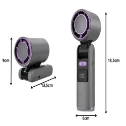Wiatraczek usb przenośny mini 199 trybów chłodzenia składany z latarką-5907451381595