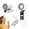 Wiatraczek przenośny mini 199 trybów chłodzenia składany z latarką usb-5907451381588