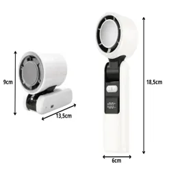 Wiatraczek przenośny mini 199 trybów chłodzenia składany z latarką usb-5907451381588