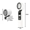 Wiatraczek przenośny mini 199 trybów chłodzenia składany z latarką usb-5907451381588