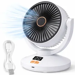 Wentylator wiatrak biurkowy oscylacyjny bezprzewodowy 3 łopatkowy-5907451389942