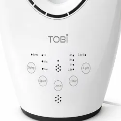 Wentylator kolumnowy bezłopatkowy cichy z lampką panel dotykowy pilot-5907451381113