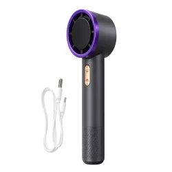 Wiatraczek ręczny usb przenośny mini wentylator mocny plażowy czarny-5907451382202