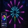 Lampa led fajerwerki rgb app + pilot samoprzylepna dekoracja impreza-5907451386309