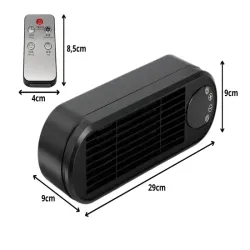 Grzejnik elektryczny farelka termowentylator 1000w z pilotem-5907451390023