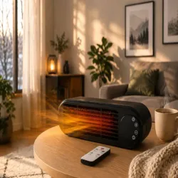 Grzejnik elektryczny farelka termowentylator 1000w z pilotem-5907451390023