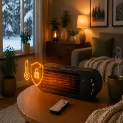 Grzejnik elektryczny farelka termowentylator 1000w z pilotem-5907451390023