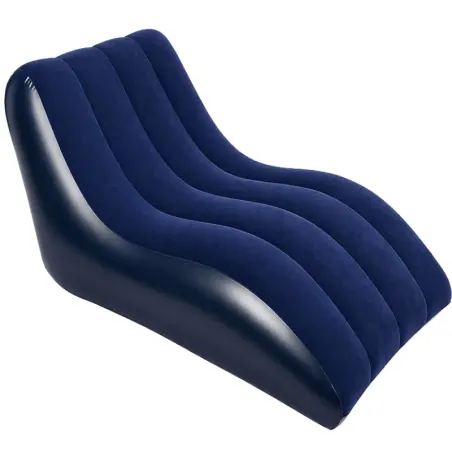 Sofa dmuchana 2w1 fotel łóżko materac z oparciem leżak leżanka lekka-5907451382370