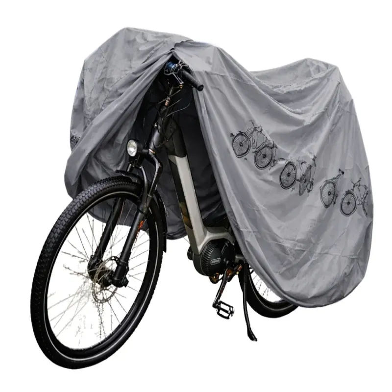 Pokrowiec na rower wodoodporny 200x105 motor skuter srebrna plandeka-5907451381953