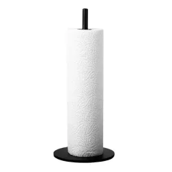 Stojak kuchenny czarny metalowy stojący na ręczniki papierowe-5907451386712