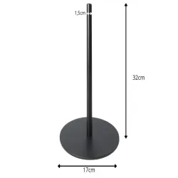 Stojak kuchenny czarny metalowy stojący na ręczniki papierowe-5907451386712