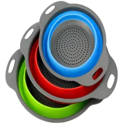 Druszlak składany silikonowy sitko cedzak ociekacz silikonowy kuchenny-5907451377925