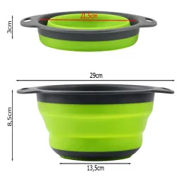 Druszlak składany silikonowy sitko cedzak ociekacz silikonowy kuchenny-5907451377925