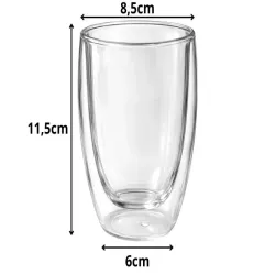 Szklanka termiczna 350ml z podwójnym dnem kubeczek do napojów-5907451377888