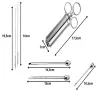 Strzykawka do mięsa 60ml natrysku do peklowania marynowania ryb 3 igły-5907451377871