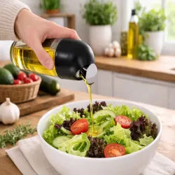 Butelka dozownik na oliwę szklany grawitacyjny do octu wina 510ml-5907451383544