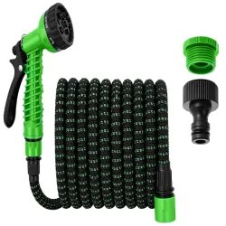 Wąż 12,5-30m ogrodowy elastyczny rozciągliwy pistolet złączki mocny-5907451389089