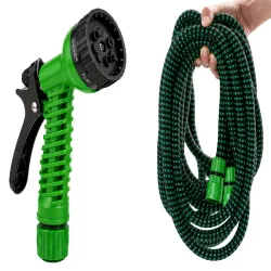 Wąż 10.5-20m ogrodowy elastyczny rozciągliwy pistolet złączki mocny-5907451389072