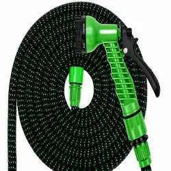 Wąż 7-15m ogrodowy elastyczny rozciągliwy pistolet złączki mocny-5907451389065