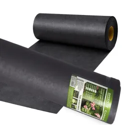 Agrowłóknina 50g 1,5m x 50m antchwastowa mata czarna ściółkująca-5907451389447