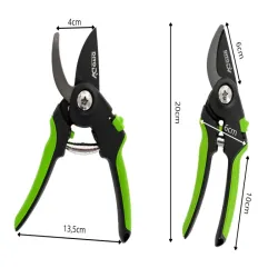 Sekator ogrodowy ręczny ogrodniczy mocny do gałęzi roślin krzewów-5907451388730