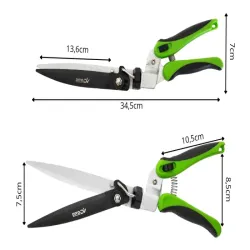 Nożyce do trawy ogrodowe ręczne obracane 180° przycinania żywopłotu-5907451388709