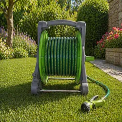 Stojak na wąż ogrodowy zwijacz nawijacz bęben stojak ogrodniczny 1/2 30m-5907451388587