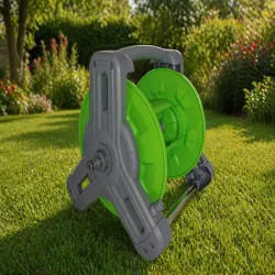 Stojak na wąż ogrodowy zwijacz nawijacz bęben stojak ogrodniczny 1/2 30m-5907451388587