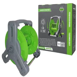 Stojak na wąż ogrodowy zwijacz nawijacz bęben stojak ogrodniczny 1/2 30m-5907451388587