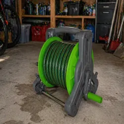 Stojak na wąż ogrodowy zwijacz nawijacz bęben stojak ogrodniczny 1/2 30m-5907451388587