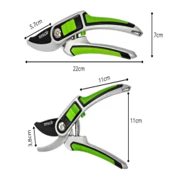 Sekator ogrodowy ręczny ogrodniczy mocny do gałęzi roślin krzewów-5907451388693