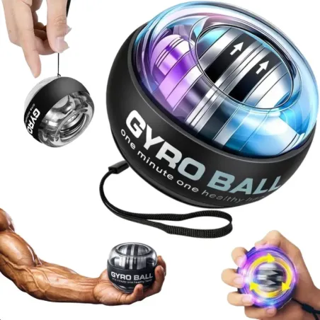Kula żyroskopowa powerball gyro ball piłka led do ćwiczeń nadgarstka-5907451388389