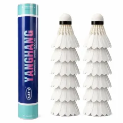 Lotki piórkowe z piór do badmintona 12 sztuk zestaw wytrzymałych lotek-5907451388204