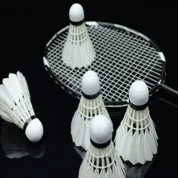 Lotki piórkowe z piór do badmintona 12 sztuk zestaw wytrzymałych lotek-5907451388204