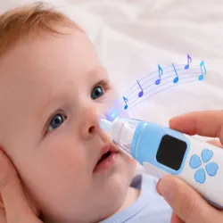 Aspirator do nosa dla dzieci elektryczny odciągacz kataru 4 końcówki-5907451382561