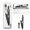 Cyrkiel szkolny z ołówkiem + grafit w etui zestaw geometryczny etui-5907451387825