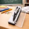 Cyrkiel szkolny z ołówkiem + grafit w etui zestaw geometryczny etui-5907451387825