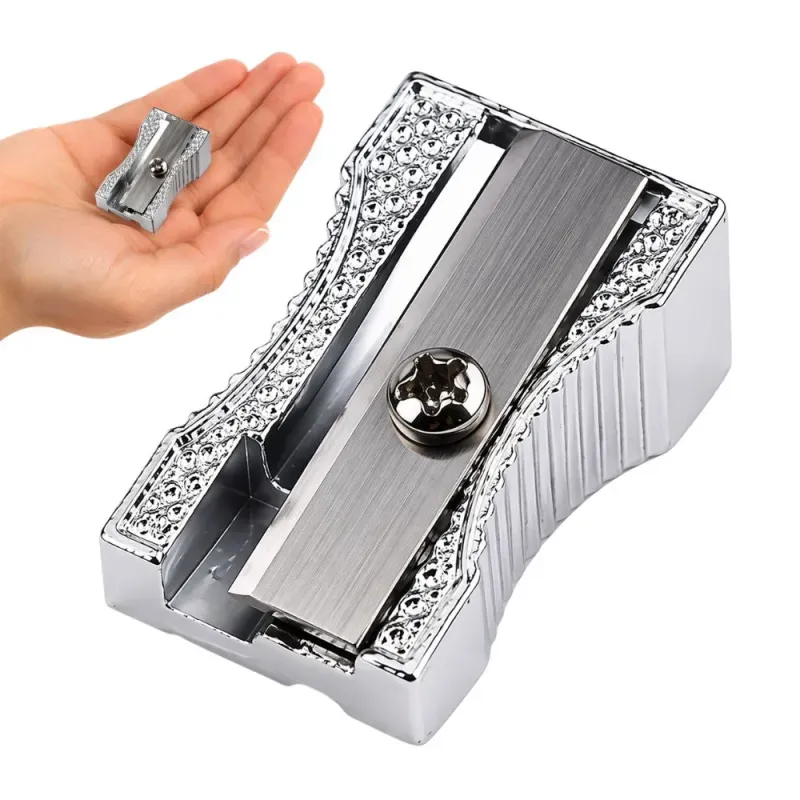 Temperówka metalowa pojedyncza do ołówków solidna mała szkolna-5907451387993