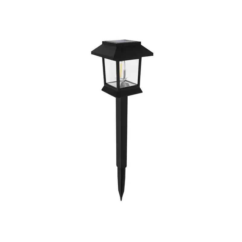 2xLampa solarna ogrodowa kinkiet latarenka retro wbijana biała ciepła-5906251228635