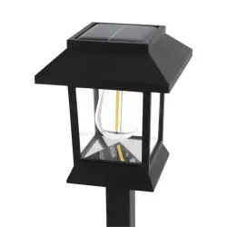 2xLampa solarna ogrodowa kinkiet latarenka retro wbijana biała ciepła-5906251228635