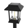 2xLampa solarna ogrodowa kinkiet latarenka retro wbijana biała ciepła-5906251228635