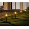 2xLampa solarna ogrodowa kinkiet latarenka retro wbijana biała ciepła-5906251228635