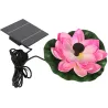 Fontana kwiat lotosu 18 cm pływająca solarna ogrodowa do oczka wodnego-