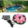 Fontana kwiat lotosu 18 cm pływająca solarna ogrodowa do oczka wodnego-