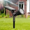 Lampa solarna ciepły reflektor ogrodowy idealny do oświetlenia roślin-