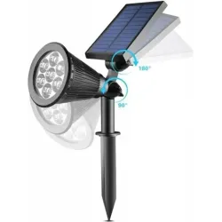 Lampa solarna ciepły reflektor ogrodowy idealny do oświetlenia roślin-